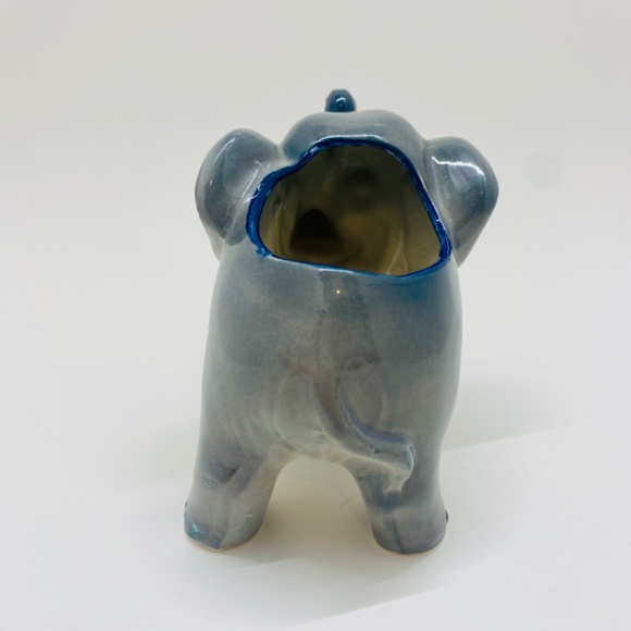 Vintage Porcelain Elephant Planter - Picture 6 of 6